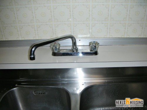 キッチン２ハンドル混合水栓　取り換え前