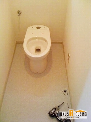 新しいトイレ設置